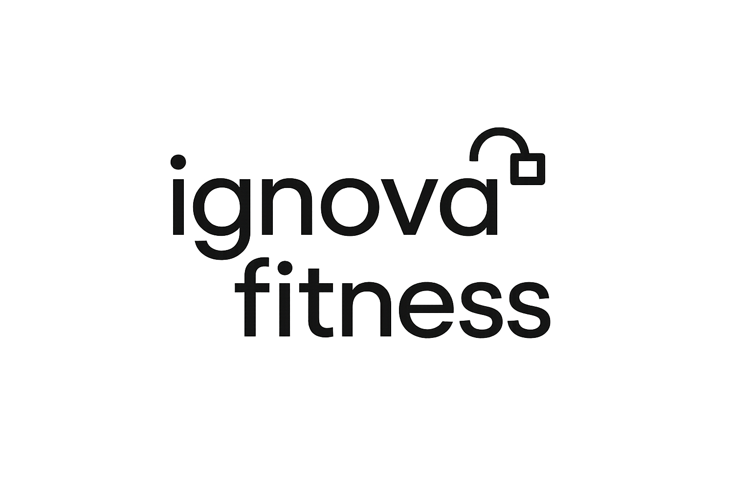 make me a logo simple like alo for the brand ignova fitness